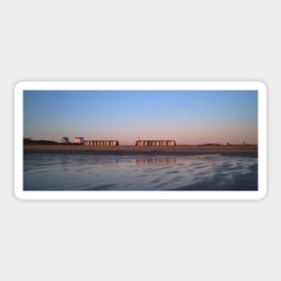 Blyth Beach Huts Panorama Sticker